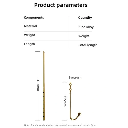 Set AllNight Adjustable Hook 3867 LOCKINK Anal Golden 0128